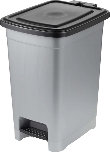 Keeeper pedaalemmer 25 l, lichtgrijs/donkergrijs