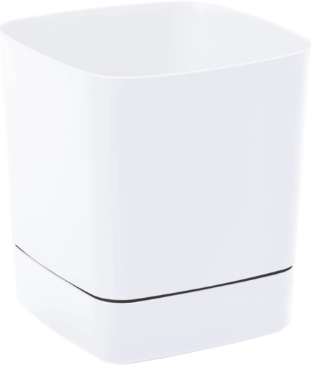 Bloempot Clima met onderzetter 160 × 160 mm wit