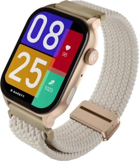 Slimme Activity 3-horloge goud met AMOLED-display en twee bandjes