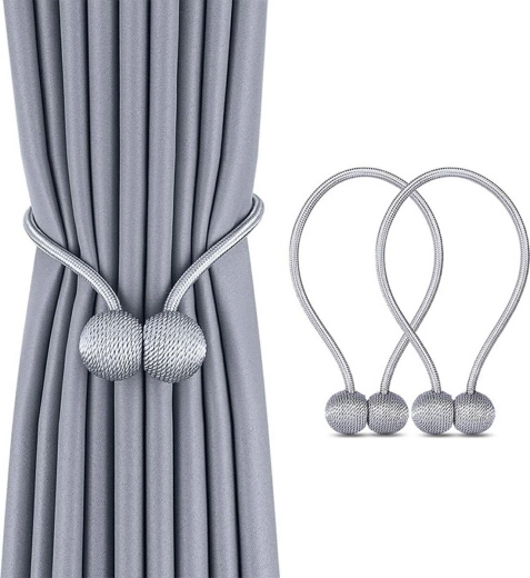 AG701 gordijnhouder grijs 2 stuks