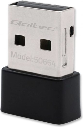 Ultrasnelle draadloze mini USB Wi‑Fi‑adapter Qoltec 650Mbps