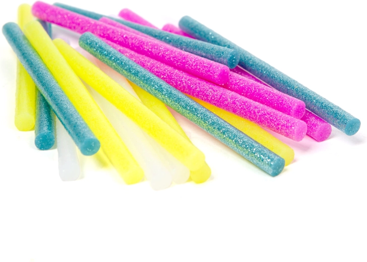 Fluorescerende smeltlijmsticks voor lijmpistool 7 × 100 mm, 20 stuks