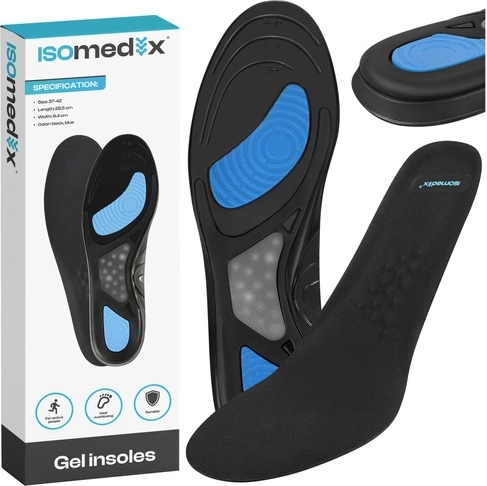 Gel-dempende inlegzolen voor schoenen Isomedix 42–46 (1 paar)