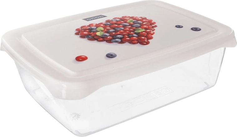 Plastic bewaardoos Frost Premium rechthoekig 0,95 l