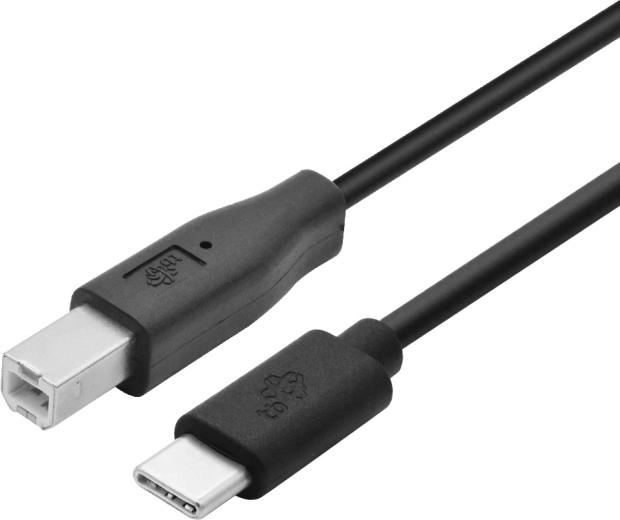 usb-c naar usb-b printerkabel 1,8 m zwart