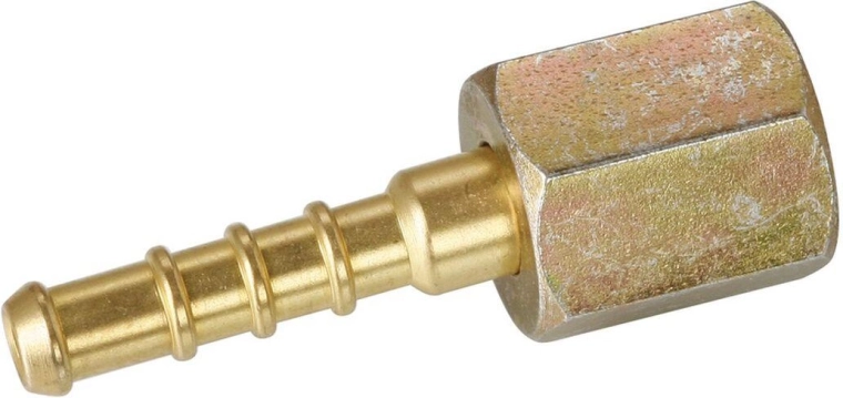 Tule 4 mm met moer M9×0,75 voor lagedrukslangen