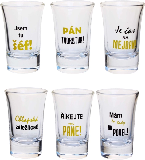 Cadeauset shotglaasjes TORO mannenzaak 6×40 ml