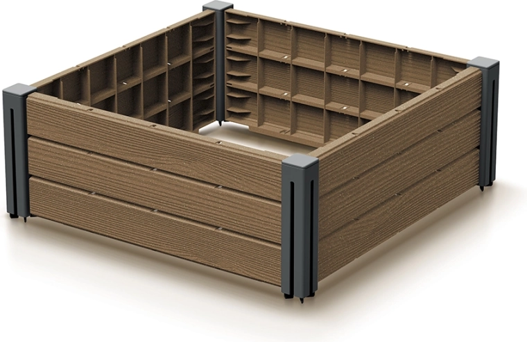 Verhoogde plantenbak Base Plant 61,8 × 61,8 × 23 cm naturo ECO