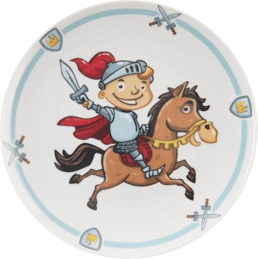 Kinder ondiep bord met riddermotief 21 cm