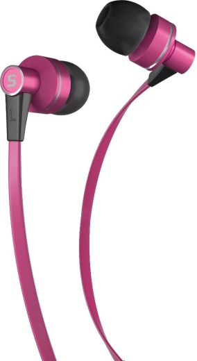 Sencor metalen in-earhoofdtelefoon met microfoon, roze