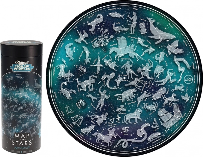 Sterrenkaart 1000 stukjes van Ridley's Games