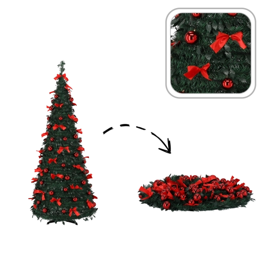 Opvouwbare kunstkerstboom Nina 120 cm met LED-verlichting