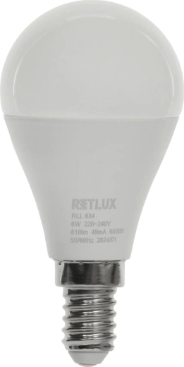 RETLUX LED-lamp mini globe E14 6 W daglichtwit