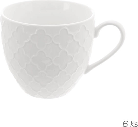 Porseleinen mokken Whiteline 0,25 l (6 stuks)