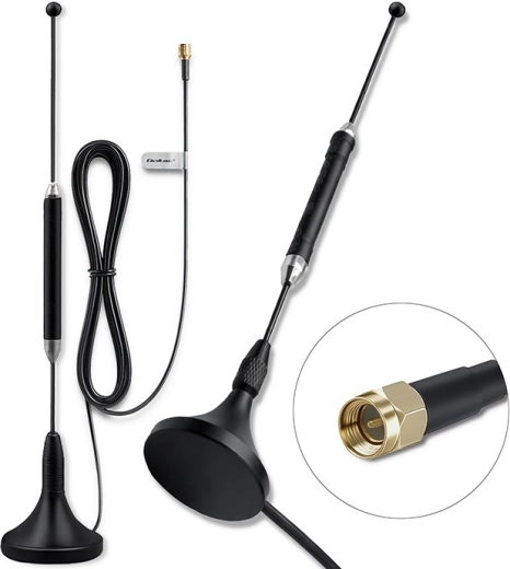 4G LTE-antenne met magnetische voet 5 dBi, omnidirectioneel, 600–2700 MHz, SMA, 3 m