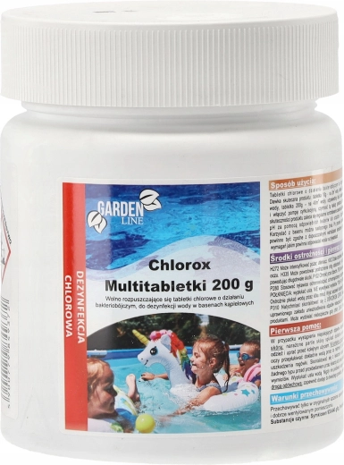 CHLOROX chloormultitabletten voor zwembaden 200 g, verpakking 0,4 kg