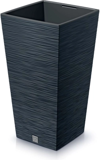 Hoge plantenbak Furu Square 39,5 cm antraciet