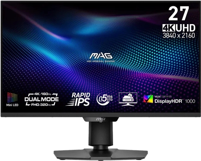Gamingmonitor MSI MAG 274UPDF 27" LED 160 Hz zwart
