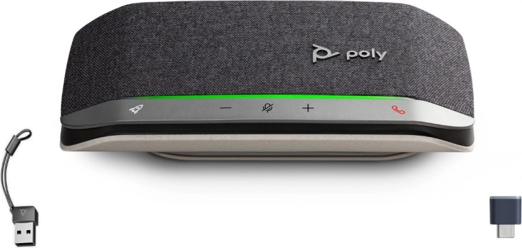 Draagbare conference speaker POLY Sync 20+ met USB‑A/USB‑C en Bluetooth