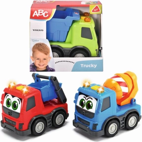 Kinder vrachtwagen ABC VOLVO 13 cm met licht en geluid (3 types)