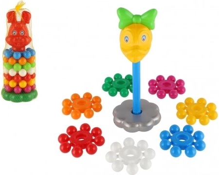 Kunststof stapeltoren met ringen 26 cm – 3 varianten