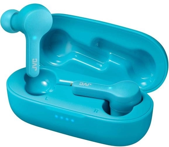 Draadloze oordopjes JVC Gumy in turquoise kleur
