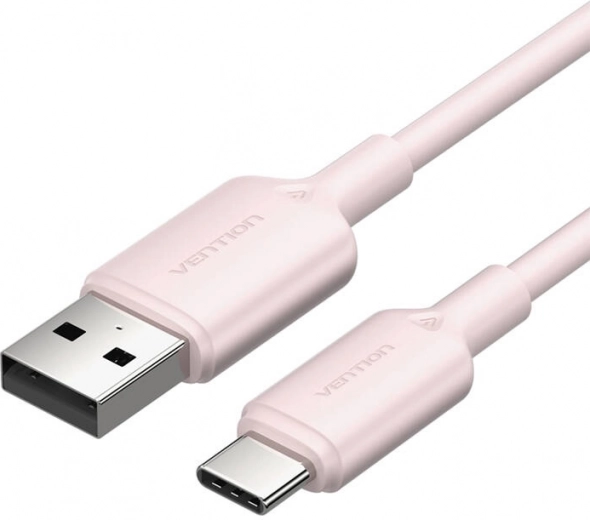 USB‑A naar USB‑C kabel 3A 1 m roze Vention