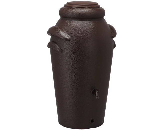 Tuinregenton voor regenwater VIRGA 200 l bruin
