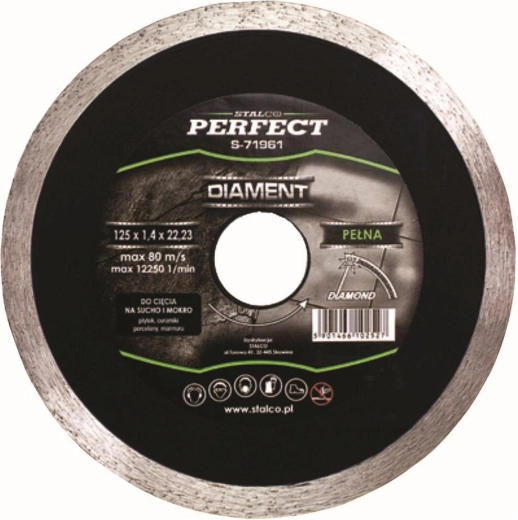 Diamantschijf 115 mm doorlopende rand STALCO