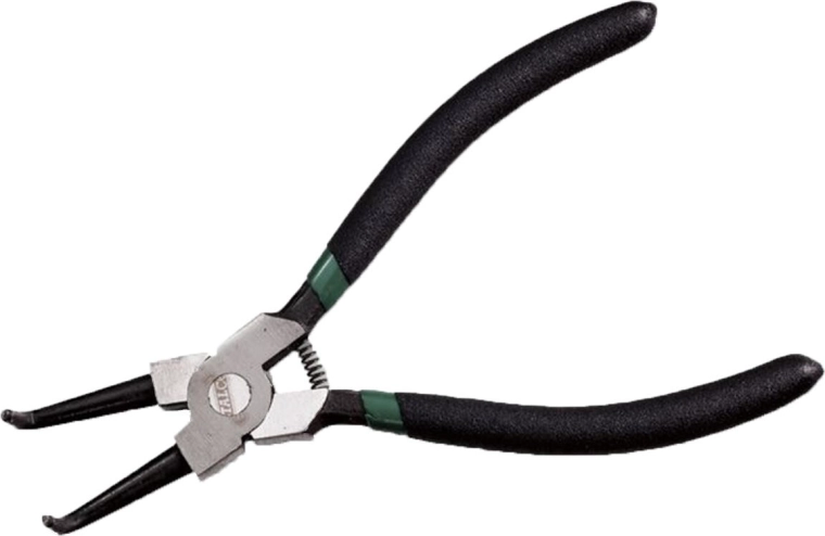 Buitenseegerringtang gebogen 180 mm STALCO