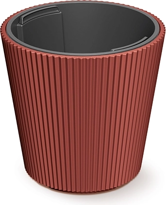 Bloempot met inzet Milly 23,8 cm koperkleurig