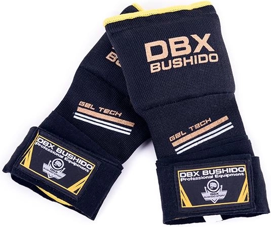 DBX Bushido gevoerde binnenhandschoenen zwart-geel – S/M