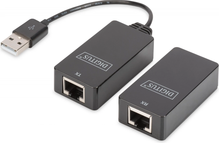 USB Extender DIGITUS voor overdracht over 45 m, zwart