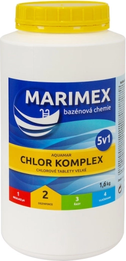 Marimex komplex 5v1 multifunctionele tabletten voor het zwembad 1,6 kg