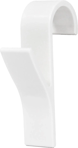 Kunststof radiatorhaken, wit, 2 stuks