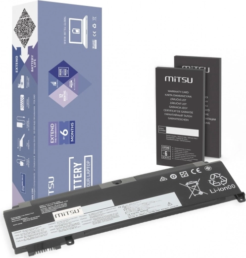 MITSU batterij voor Lenovo ThinkPad T460s en T470s 2140 mAh (24 Wh)