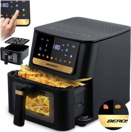 Heteluchtfriteuse BERDSEN 6,5 l 1700 W met touchdisplay