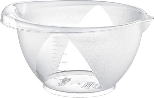 Transparente ovale mengkom 3 l met maatverdeling