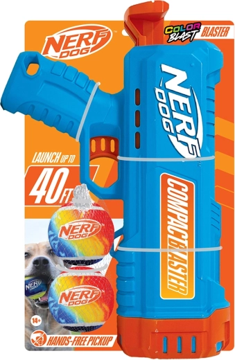 Nerf Dog compacte blaster voor ballen + 2 tennisballen