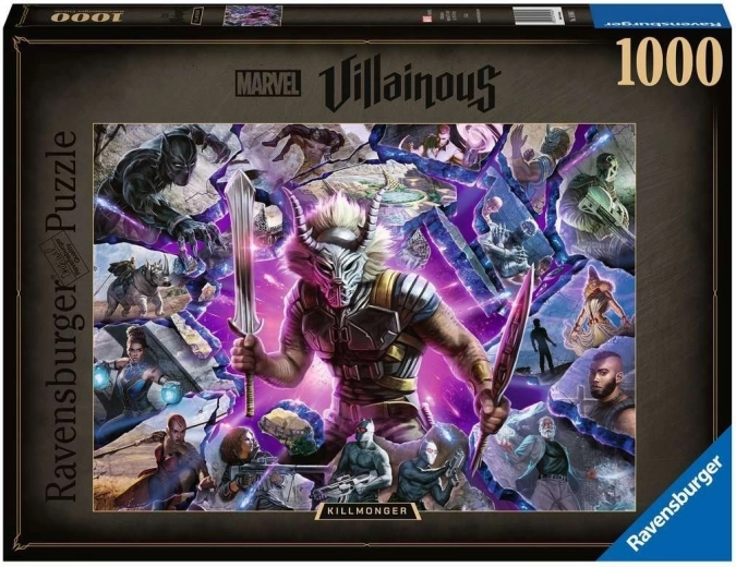 Puzzel Ravensburger Villainous: Killmonger 1000 stukjes