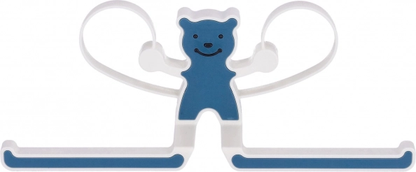 Multifunctionele hanger met beertje - blauw