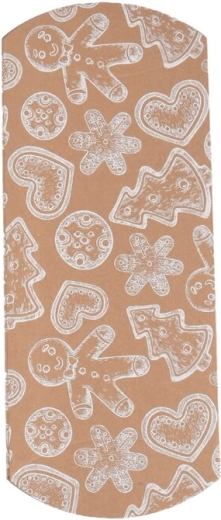 Kerst papieren doosje kraftbruin 20 × 10 cm