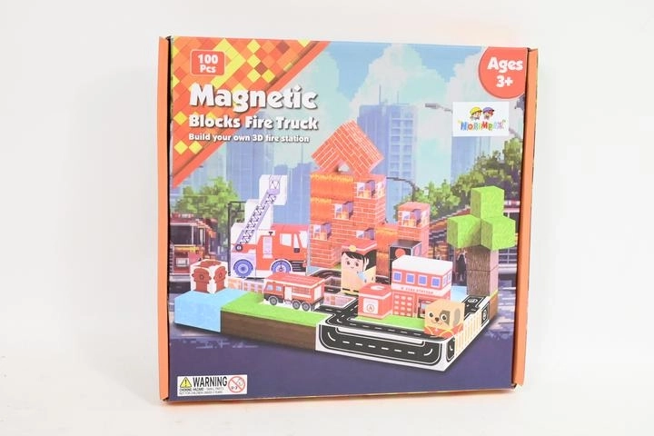 Magnetische bouwblokjes – kubussen, 100 st.