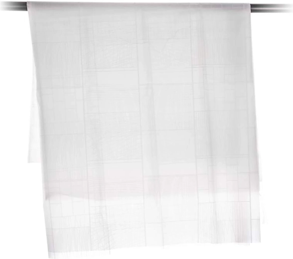 Douchegordijn PEVA wit – kubusdecor 180 × 200 cm