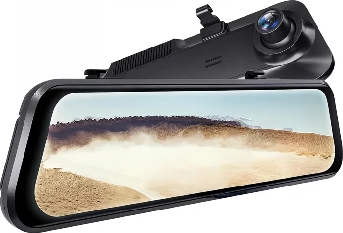 Dashcam WOLFBOX G850 Pro 4K met spiegel en achtercamera 1080p