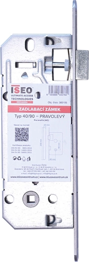 Insteekslot ISEO met sleutel 90/40/20/230