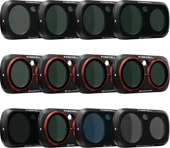 Freewell filterset voor Insta360 Luna Ultra (12 stuks)