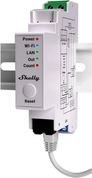 Slimme energiemeter SHELLY Wi‑Fi/LAN