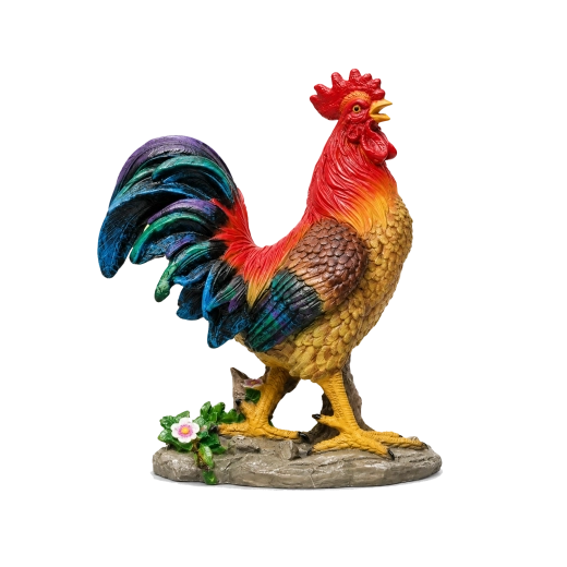 Decoratief haanfiguur voor de kerststal 41 cm