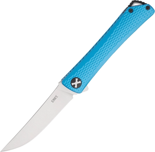 CRKT Kalbi Blue zakmes 8,3 cm, blauw aluminium handgreep